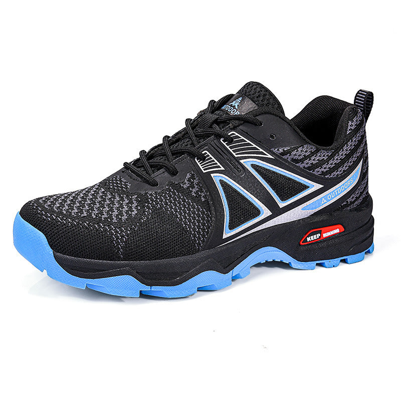 Men's nano rugged trekking sneakers with aggressive profile design and breathable knit upper Mune Fashion