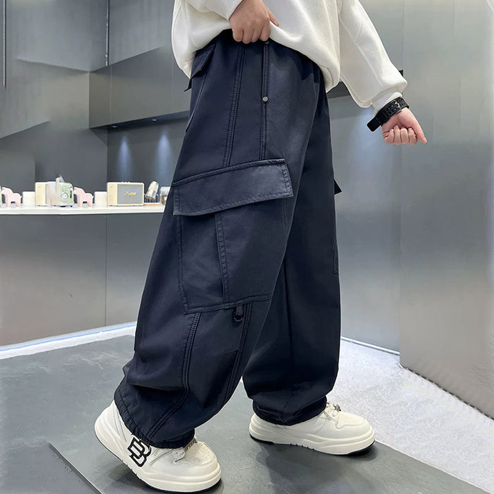 Women's Casual Cargo Pants with Deep Pockets Mune Fashion