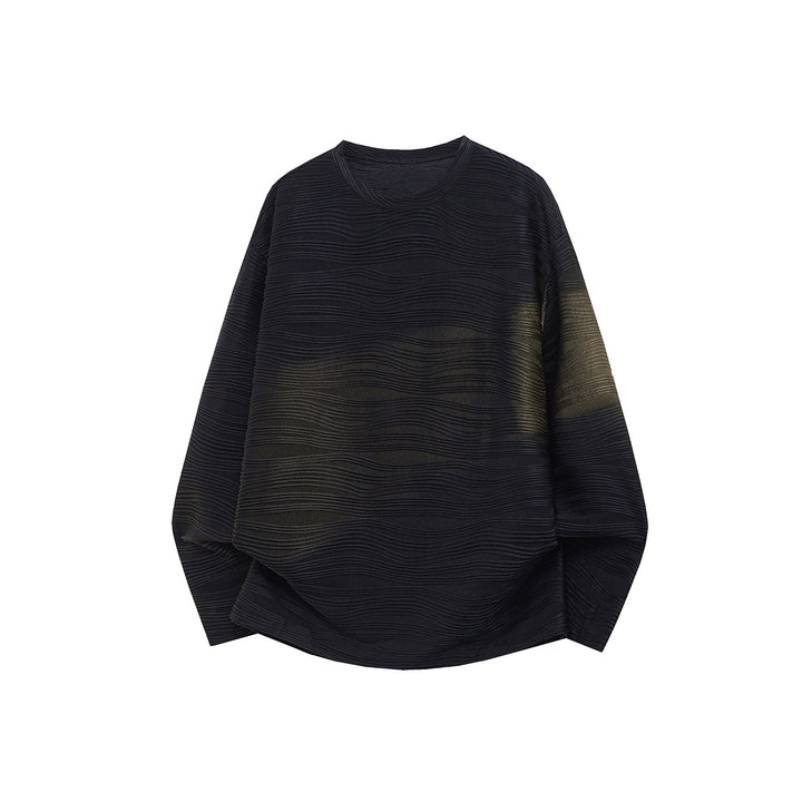 Unisex Oversize Wave Structure Sweatshirt with Round Neck Mune Fashion