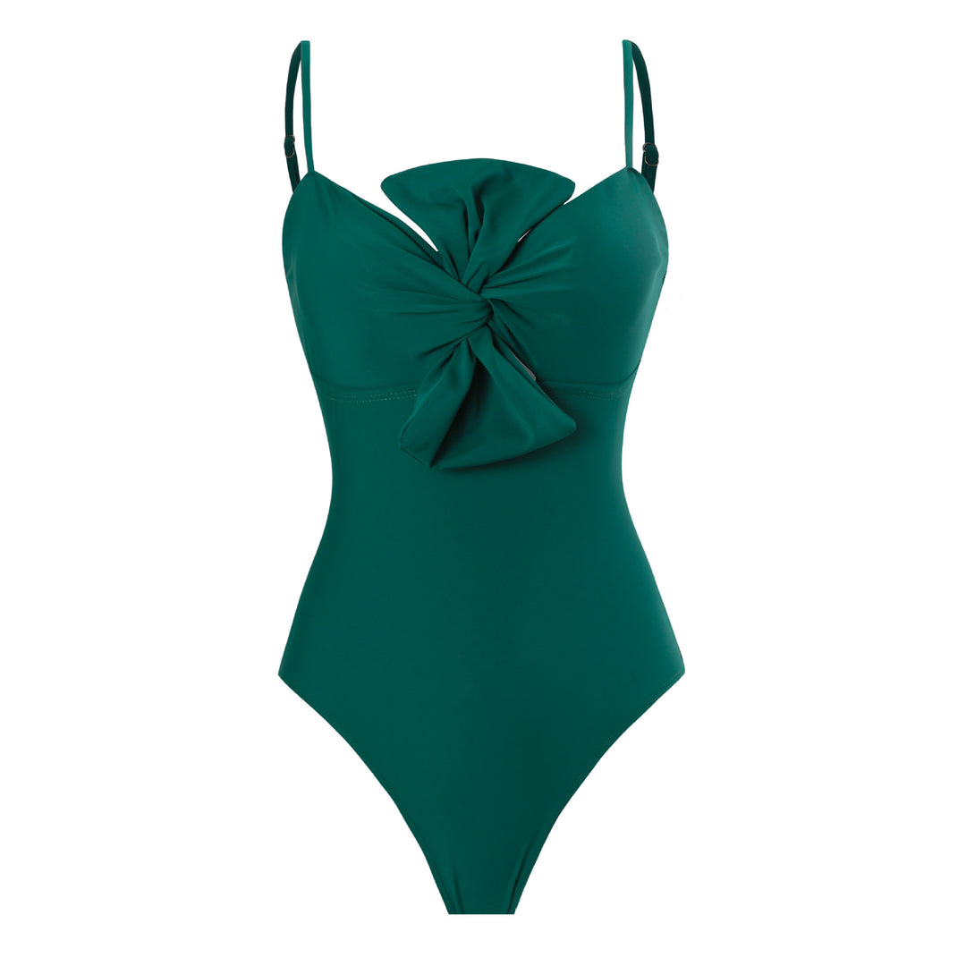 Women's swimsuit with elegant wrap design and floral pareo Mune Fashion