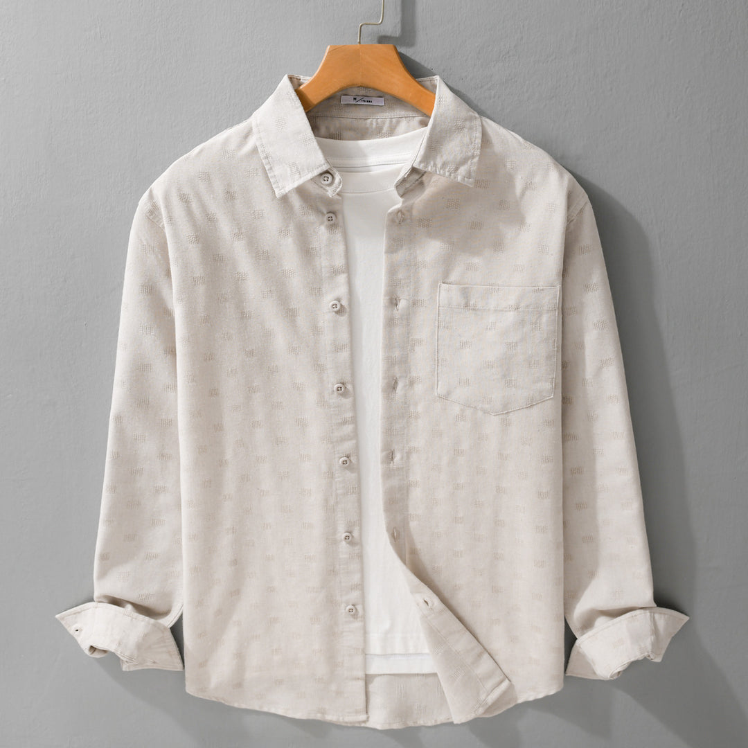 Men's Lightweight Structured Shirt with Chest Pocket and Relaxed Fit Mune Fashion