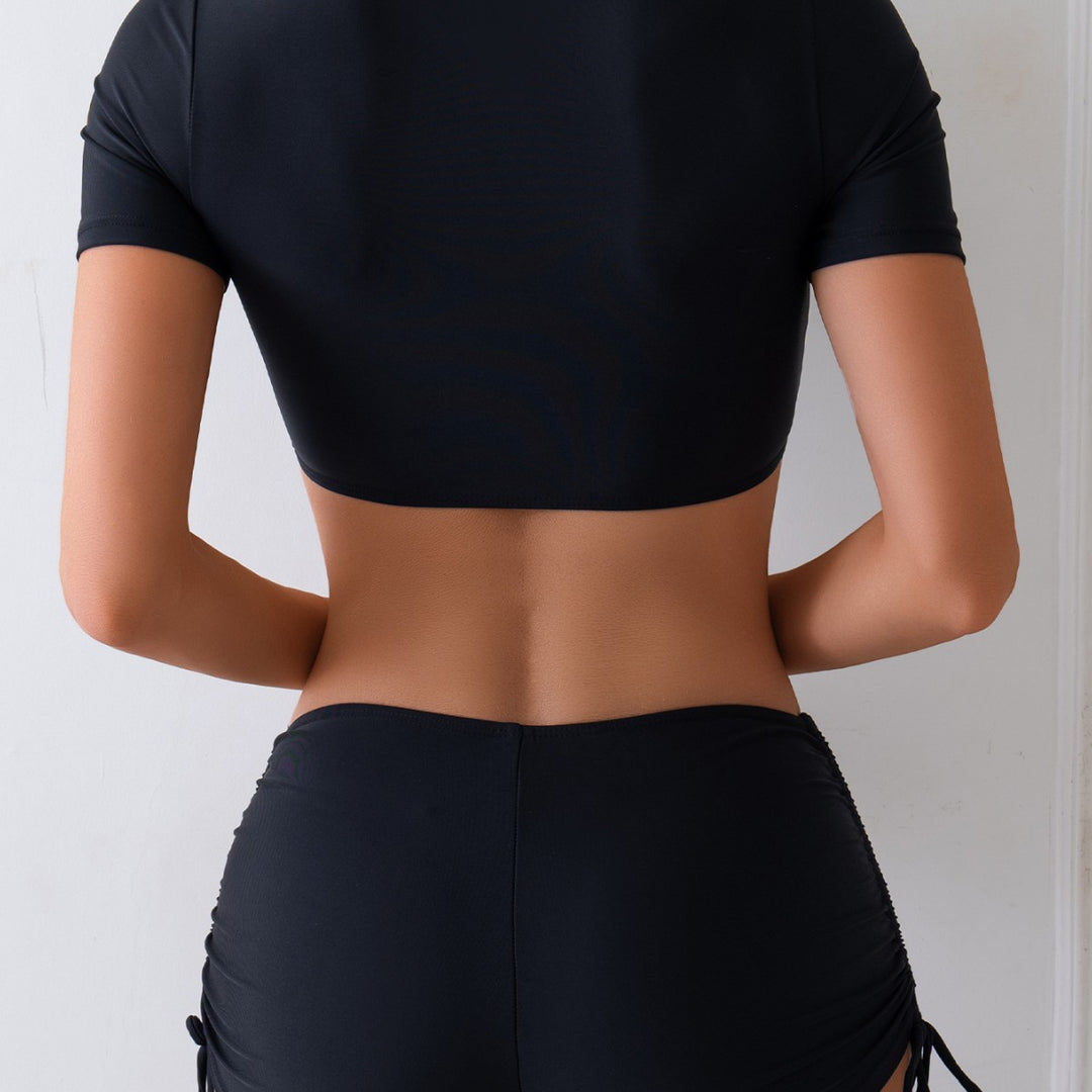 Women’s Crop Top and high-cut Swim Shorts Mune Fashion