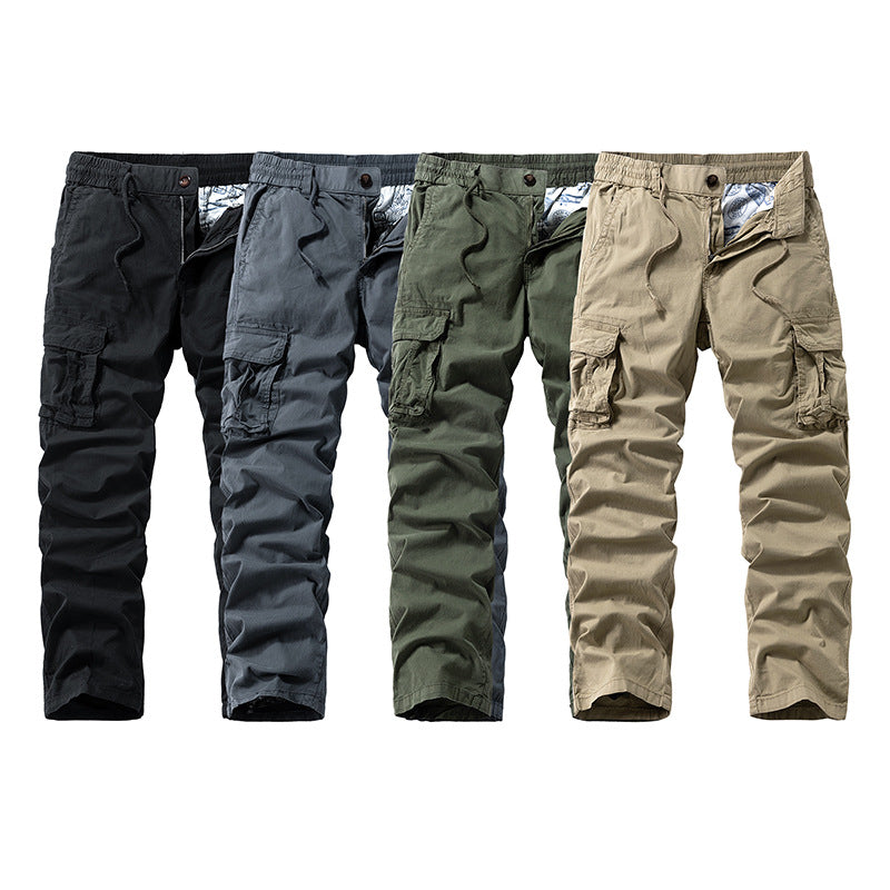Men's Multifunctional Cargo Pants with Elastic Comfort Waistband, Drawstring and Organizer Pockets Mune Fashion