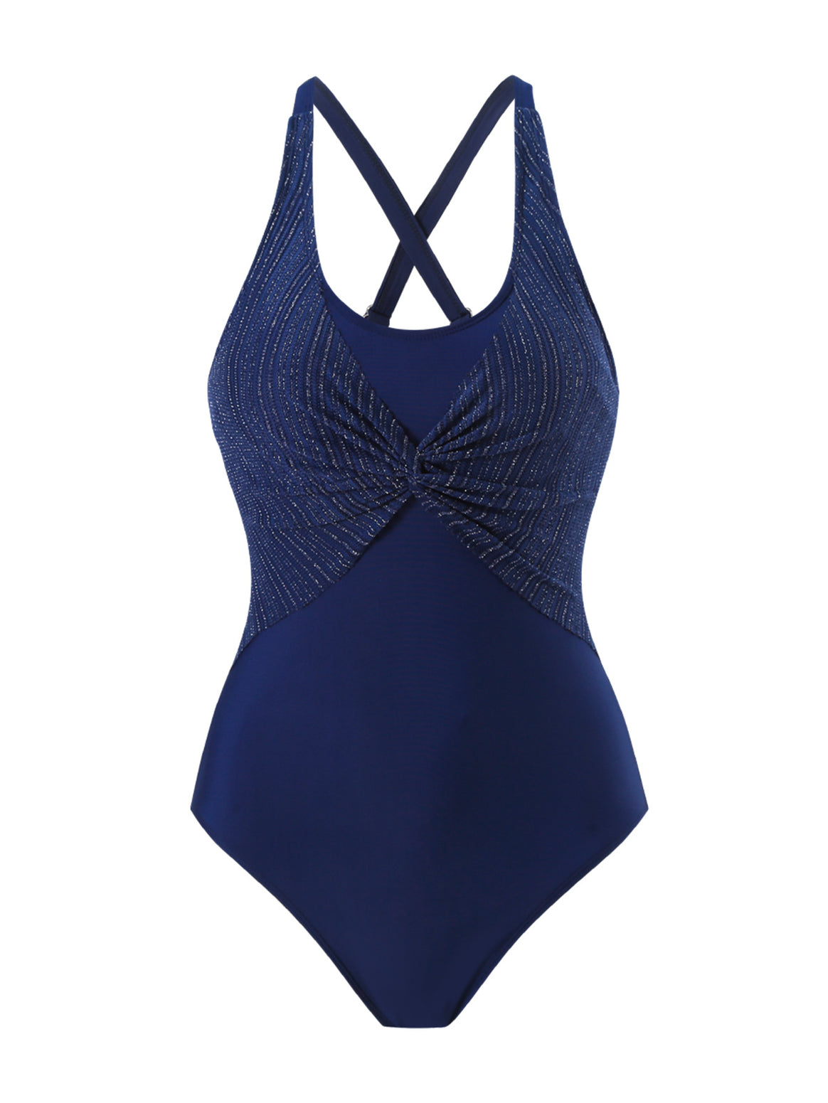 Ladies' one-piece swimsuit with sophisticated wrap design and stylish spaghetti straps Mune Fashion