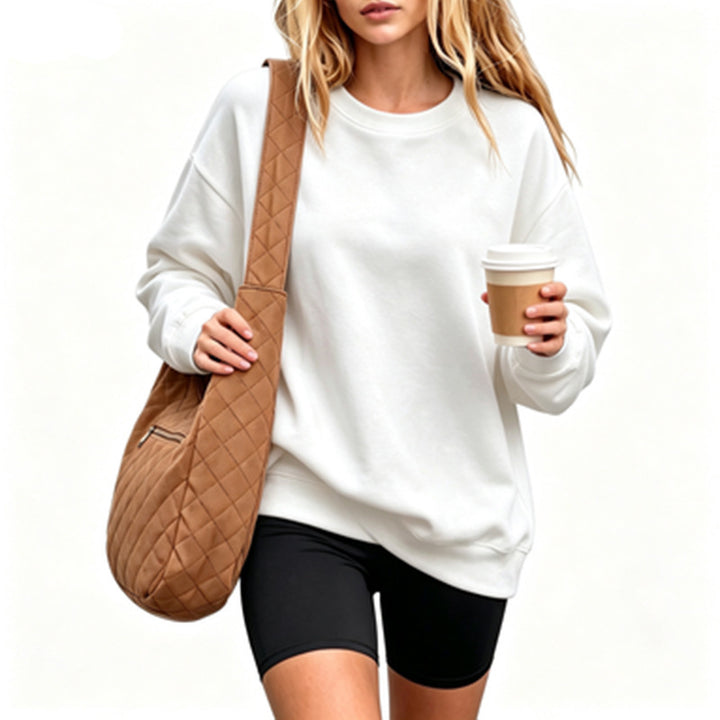 Women Comfortable Oversized Sweatshirt Mune Fashion