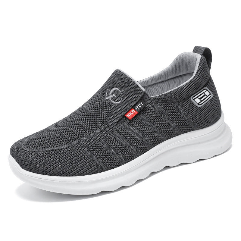 Men's breathable knitted slip-on sneaker with elastic entry and shock-absorbing EVA midsole Mune Fashion