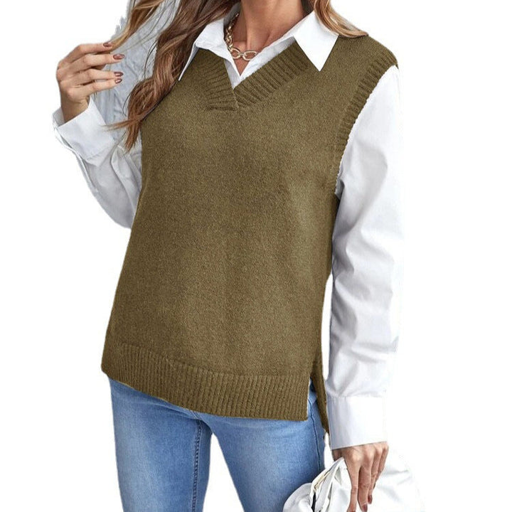 Ladies Elegant Knitted Vest Mune