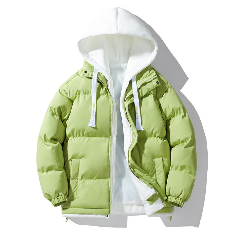 Men's padded quilted jacket with integrated hood layer and windproof outer shell Mune Fashion
