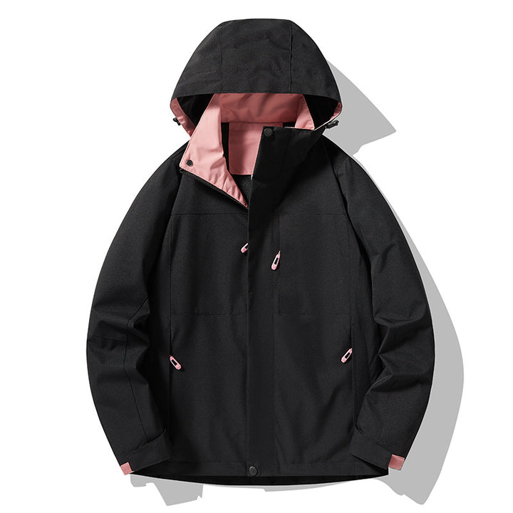 Men's minimalist technical hooded softshell jacket with matte finish and concealed zippers Mune Fashion