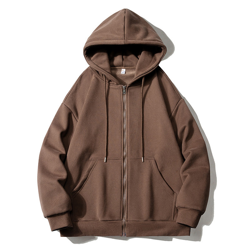 Men's hoodie zip-up jacket with full zip, oversized fit, and raglan sleeves Mune Fashion