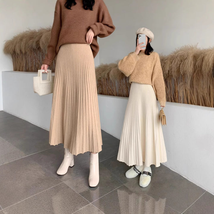 Ladies Elegant Pleated Skirt Mune Fashion
