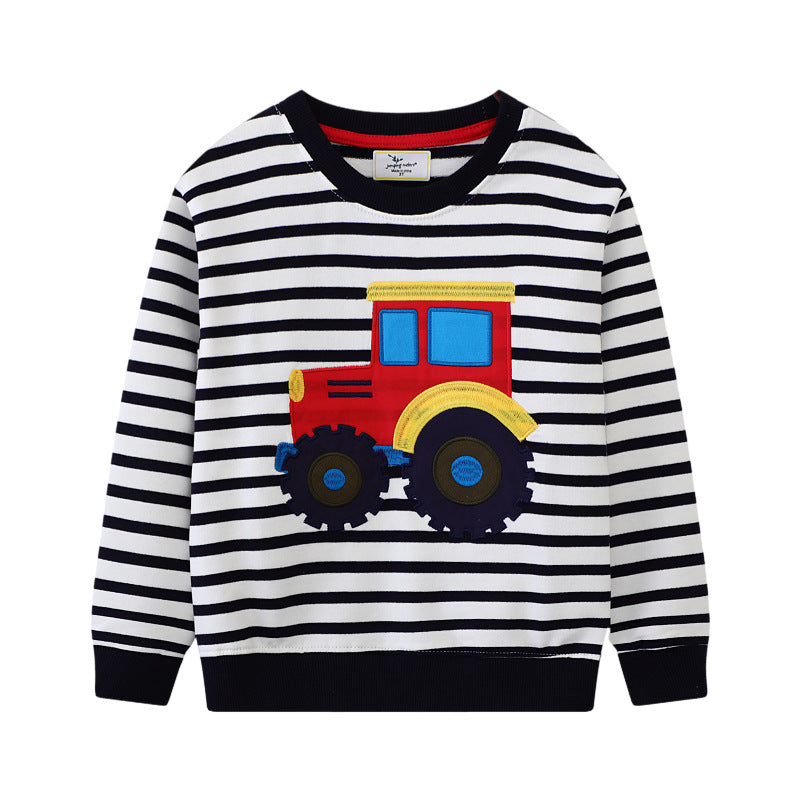 Boys sweatshirt with creative tractor design Mune Fashion