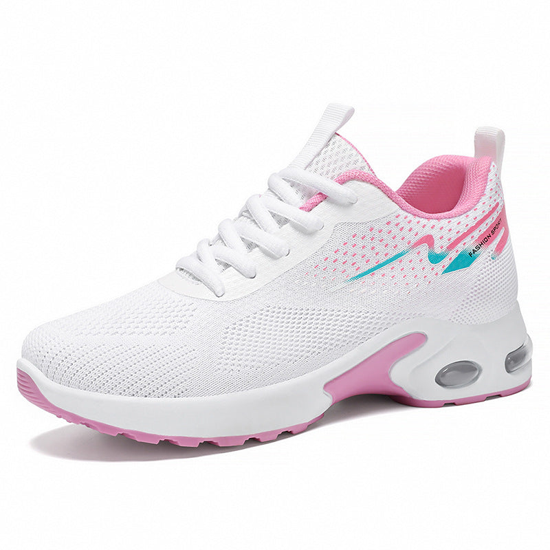 Women Sports Air Cushion Sneakers with Breathable Mesh Upper Mune Fashion