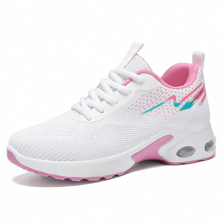 Women Sports Air Cushion Sneakers with Breathable Mesh Upper Mune Fashion