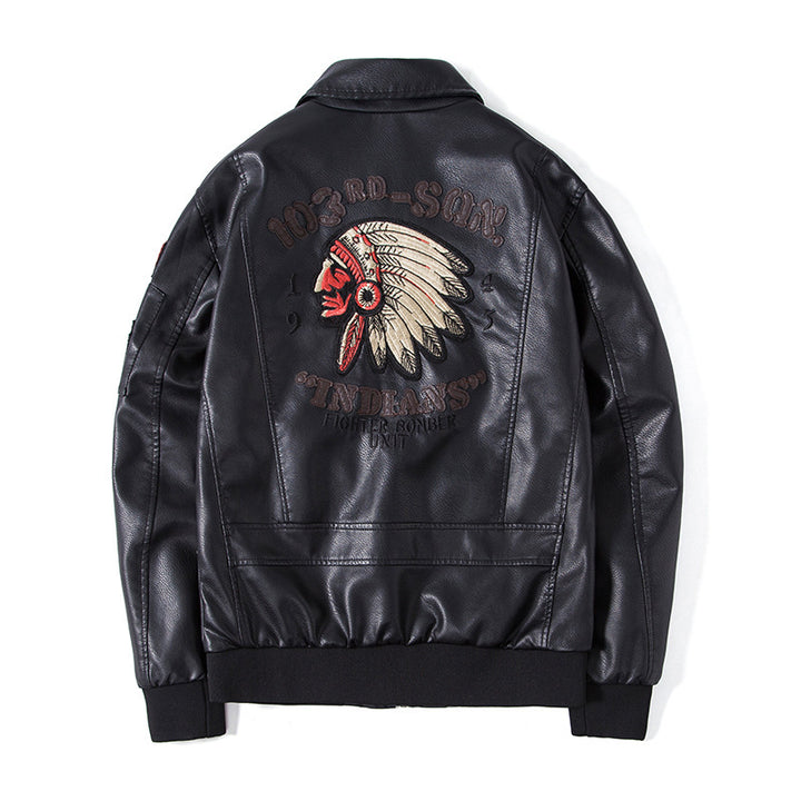 Men's Fashion Bomber Jacket with Embroidered Details Mune Fashion
