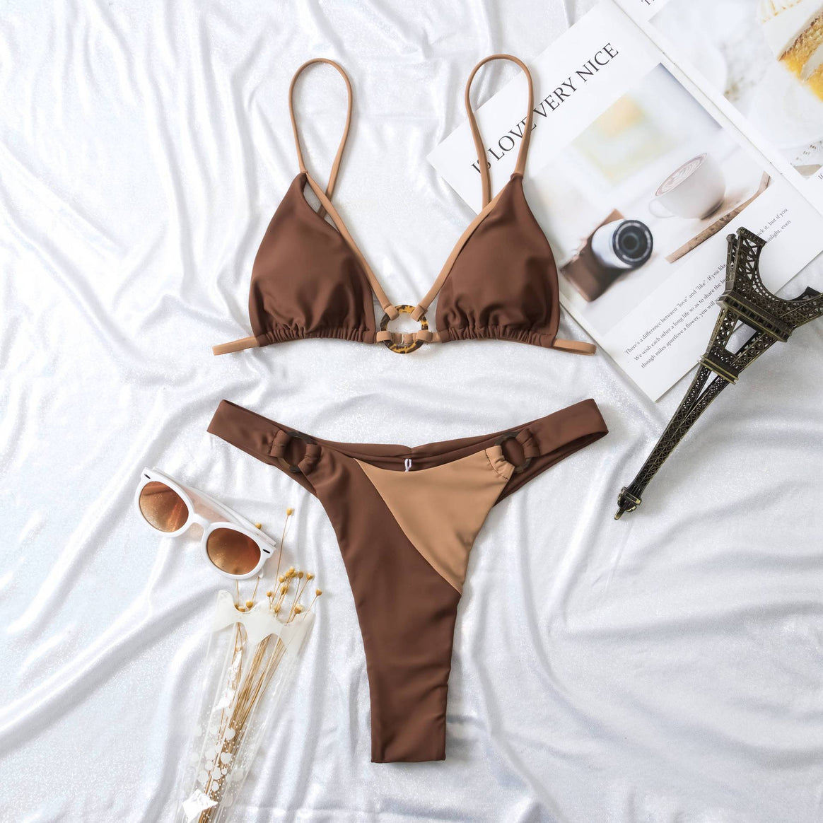 Women High-Cut Bikini Set Mune Fashion