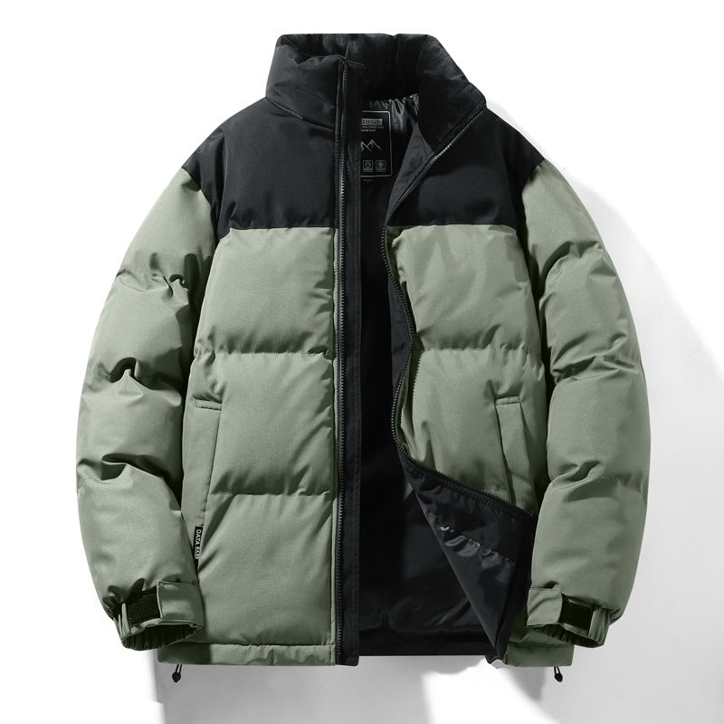 Men's padded quilted jacket with high thermal performance, water-repellent surface, and elastic cuffs Mune Fashion