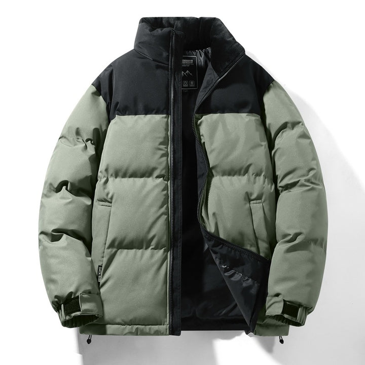 Men's padded quilted jacket with high thermal performance, water-repellent surface, and elastic cuffs Mune Fashion