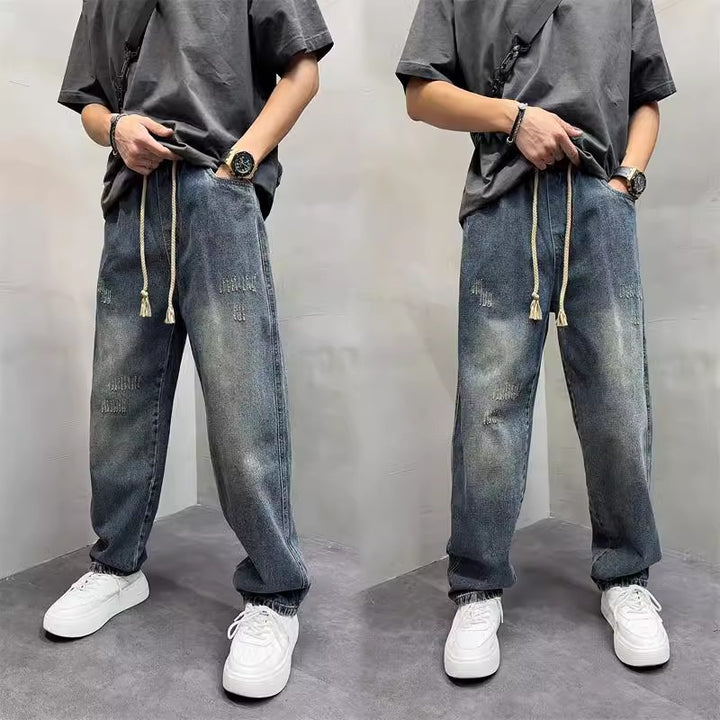 Men's Casual Distressed Jeans with Loose Fit Mune Fashion