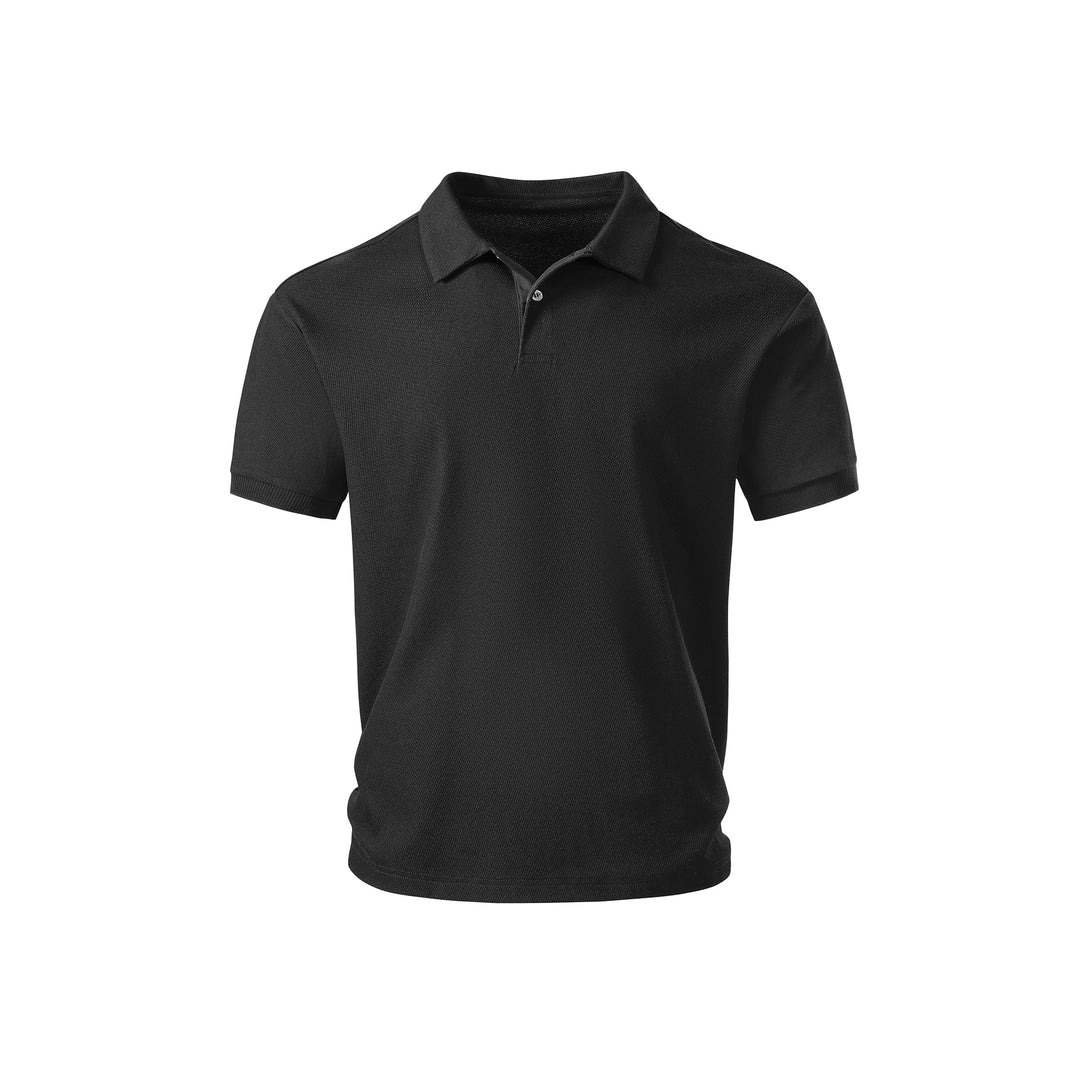 Men's Thermoregulating Pique Polo Shirt with Fine Structure and Short Sleeve Mune Fashion