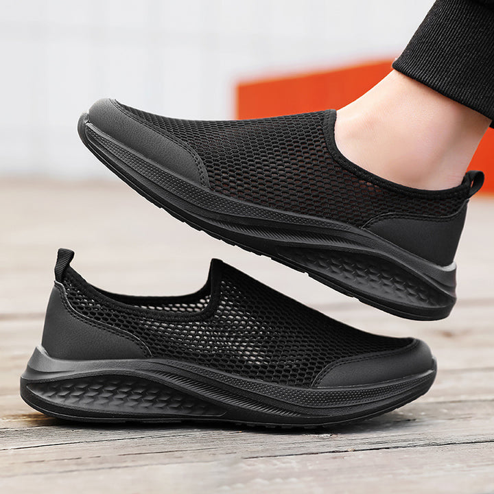 Unisex nan lighter slip-on sneaker with three-dimensional mesh structure, ergonomic cushioning and heel tab Mune Fashion