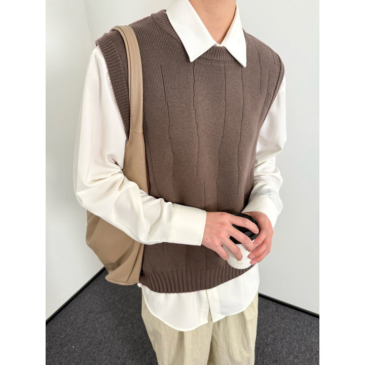 Unisex Stylish Knit Sweater Without Sleeves Mune Fashion