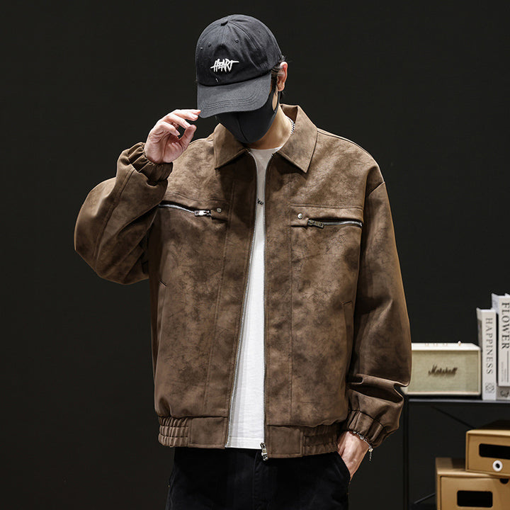 Men's Fashion Suede Jacket