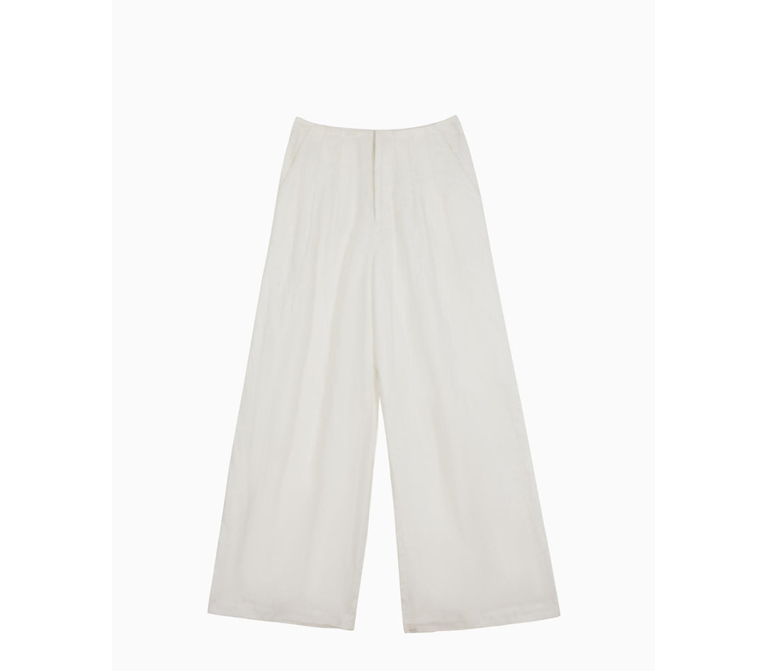 Women Airy Wide Linen Pants Mune Fashion