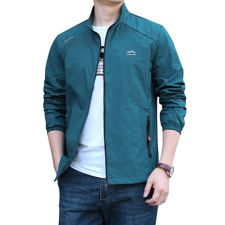 Men's Lightweight Sports Jacket with Practical Zipper Mune Fashion