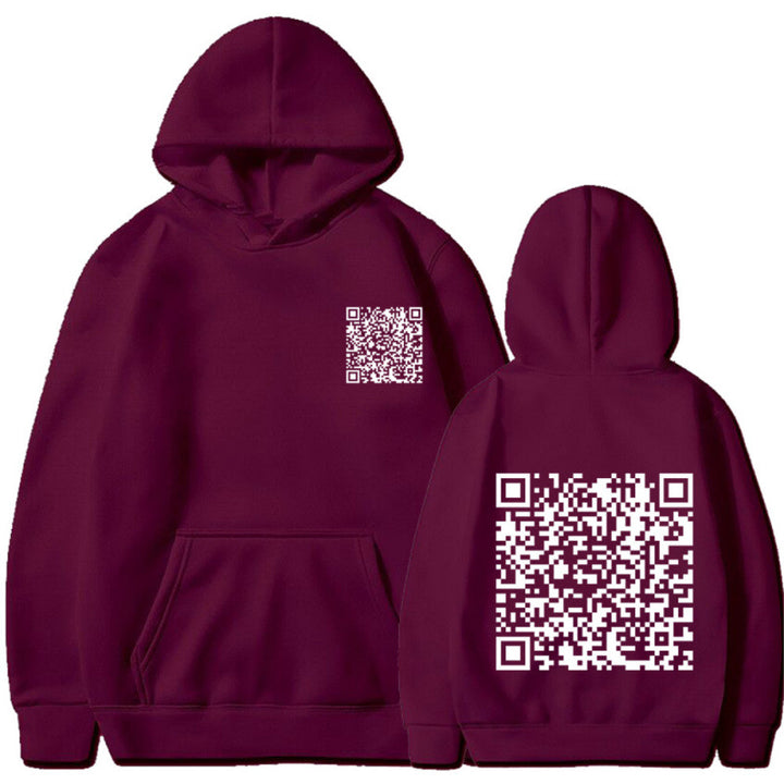 Women's Sporty Hoodie with QR Code Mune Fashion
