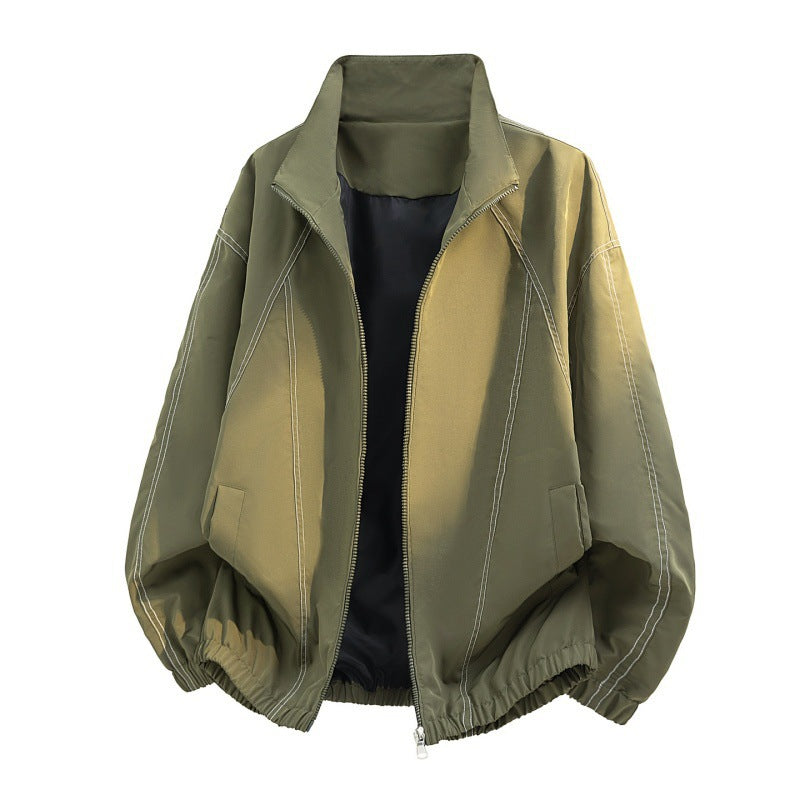 Women's leisure jacket with high collar and elastic Mune Fashion