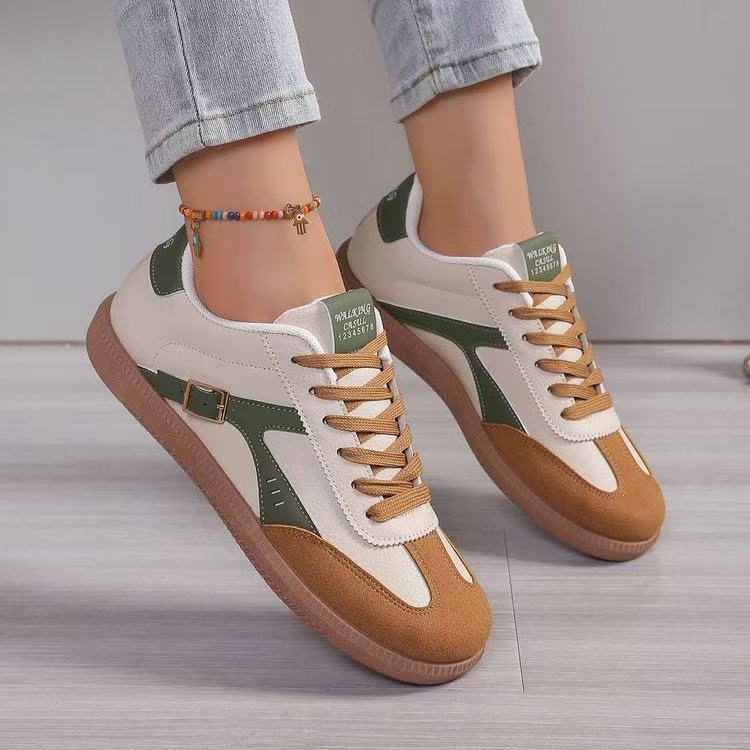 Damen Mary-Jane-Sneaker mit Klettverschluss und gepolstertem Komfortfußbett Mune Fashion