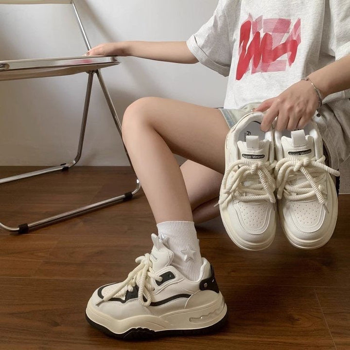 Ladies Trendy Chunky Sneakers with Sporty Design Mune Fashion