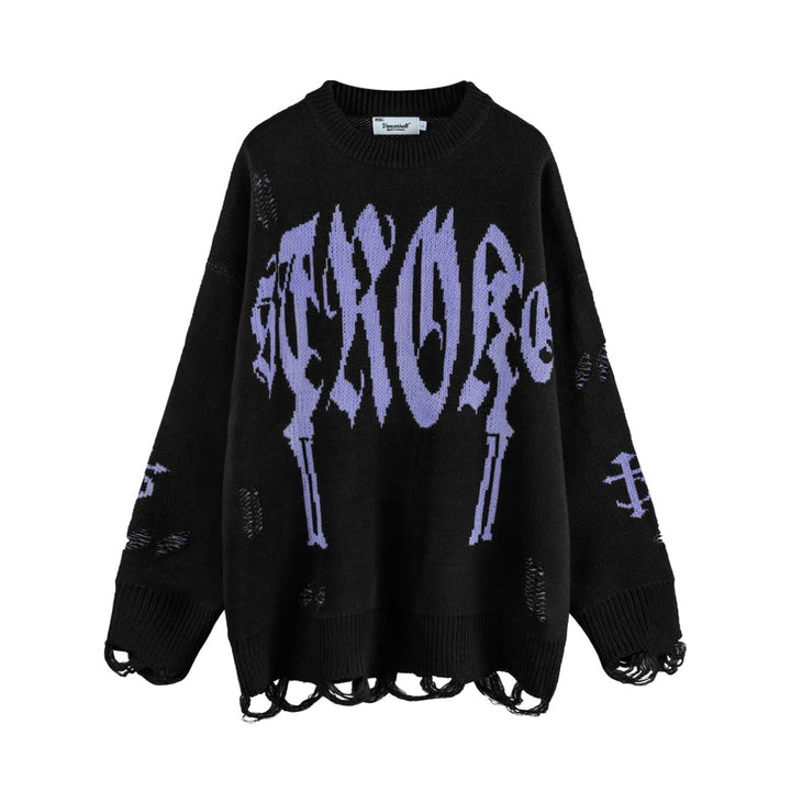 Women's Oversized Round Neck Sweater Mune Fashion