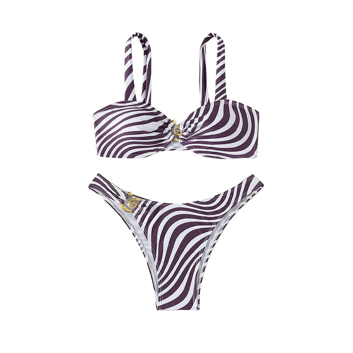 Women's bikini with elegant bustier design and side tie detail Mune Fashion