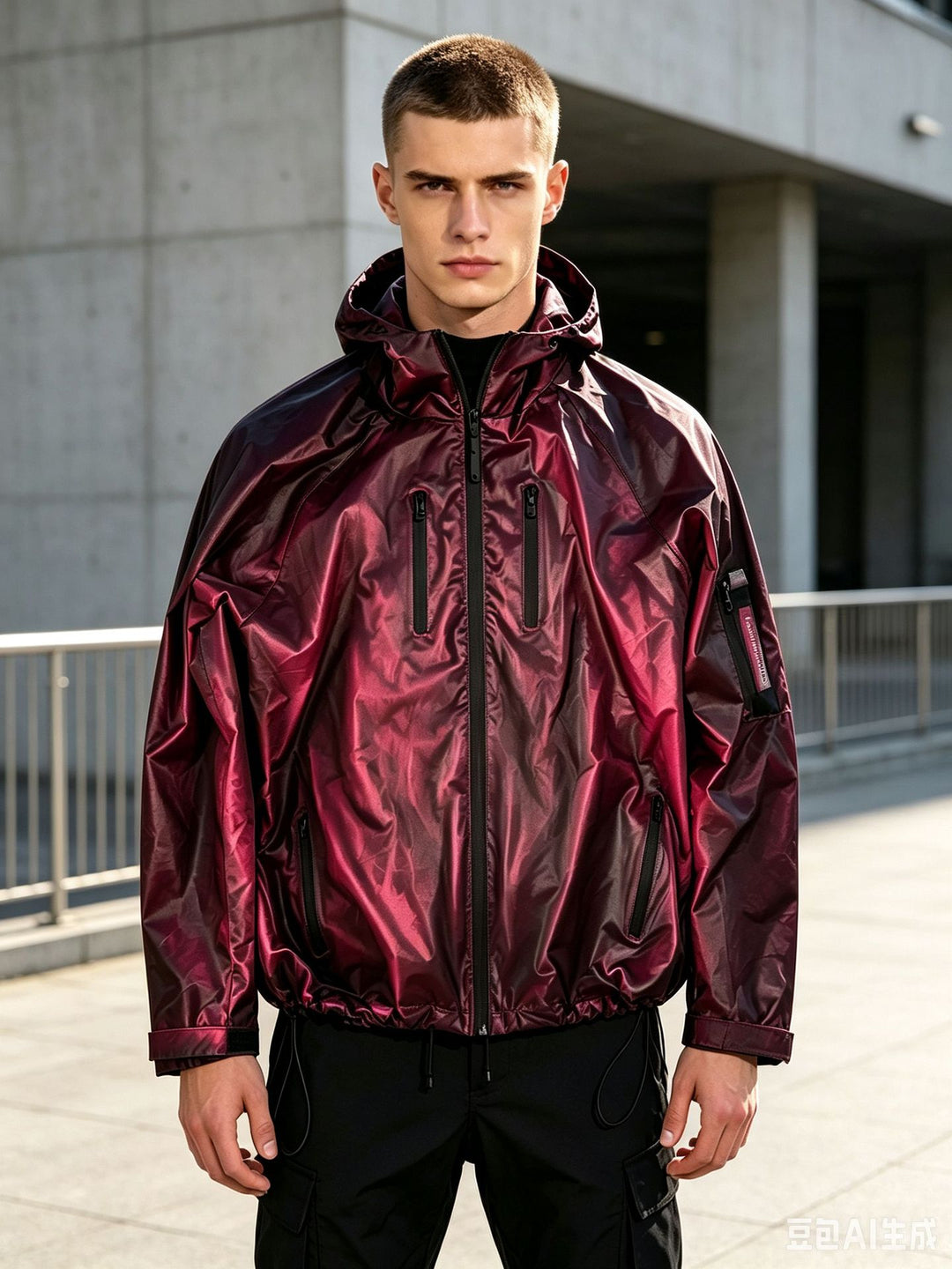 Men's Fashion Long Sleeve Jacket with Hood