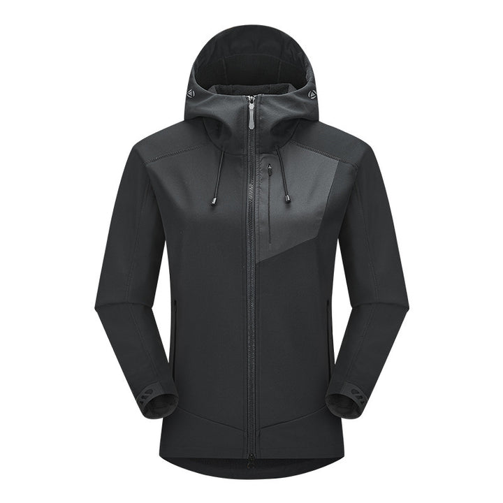 Men's Softshell Trekking Jacket with Hood breathable windproof stretch Mune Fashion