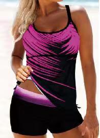 Women's Sports Tankini with Fashionable Shorts Mune Fashion