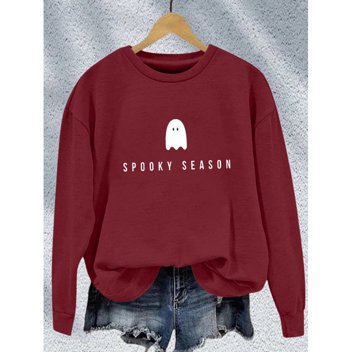 Unisex cool Halloween sweatshirt with ghost print and oversized cut Mune Fashion