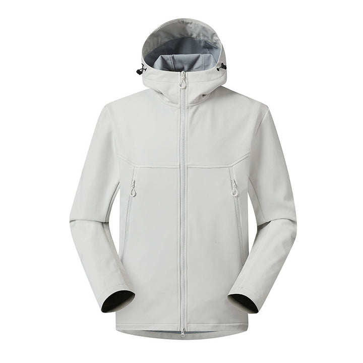 Men's Minimalistic Softshell Hoodie with breathable membrane, concealed zipper pockets, and ergonomic cut Mune Fashion