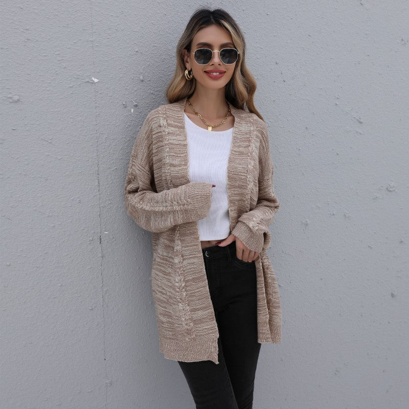 Women’s Fashionable Knit Cardigan with Loose Sleeves Mune Fashion