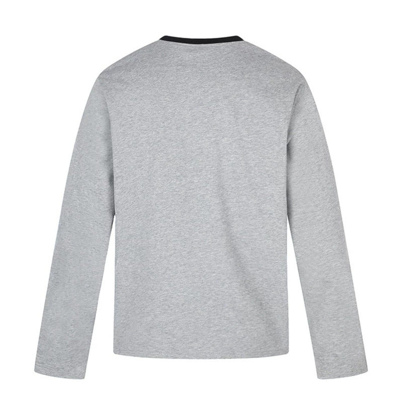 Women's long-sleeve shirt with vintage illustration, contrast collar and relaxed fit Mune Fashion