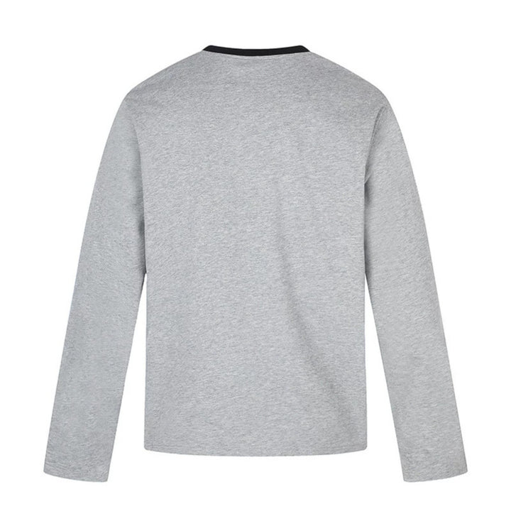 Women's long-sleeve shirt with vintage illustration, contrast collar and relaxed fit Mune Fashion