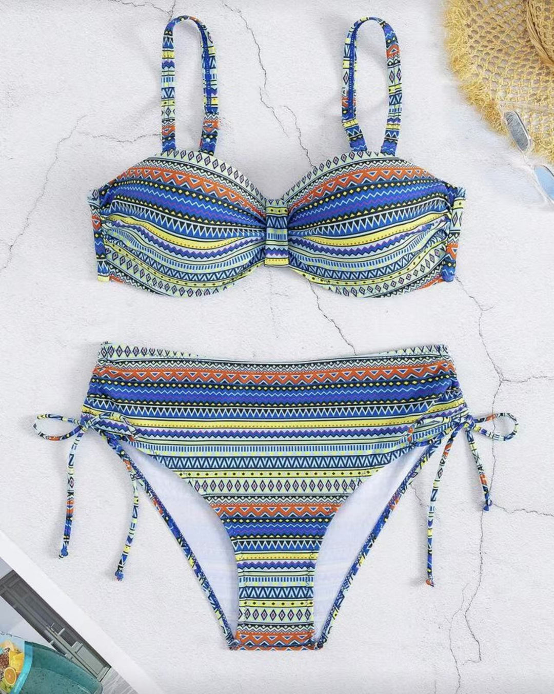 Ladies bikini set with stylish wrap detail and adjustable waistband Mune Fashion
