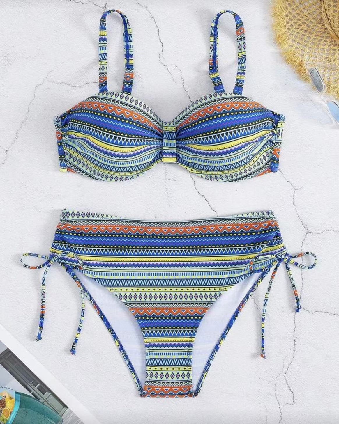 Ladies bikini set with stylish wrap detail and adjustable waistband Mune Fashion