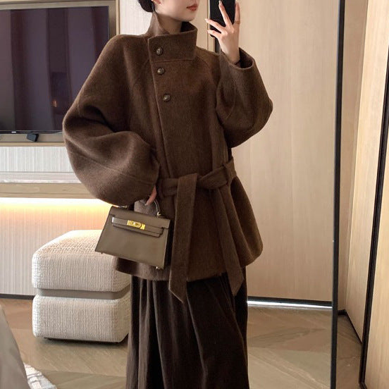 Women’s Fashionable and Elegant Wool Coat Mune Fashion