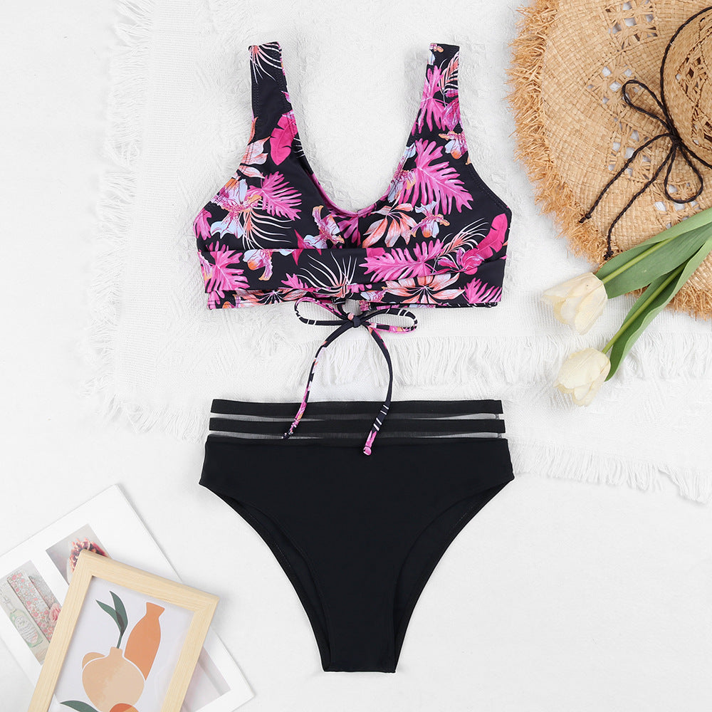 Ladies Colorful Bikini Set with Playful Comfort Mune Fashion