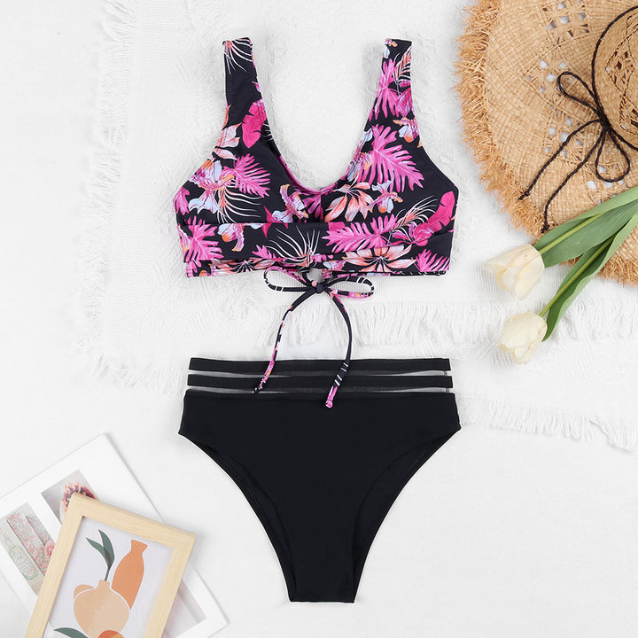 Ladies Colorful Bikini Set with Playful Comfort Mune Fashion