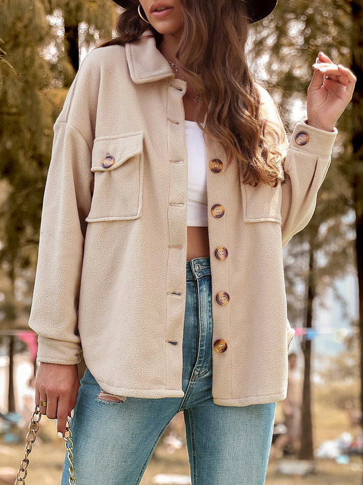 Women Fluffy Oversized Jacket Mune Fashion