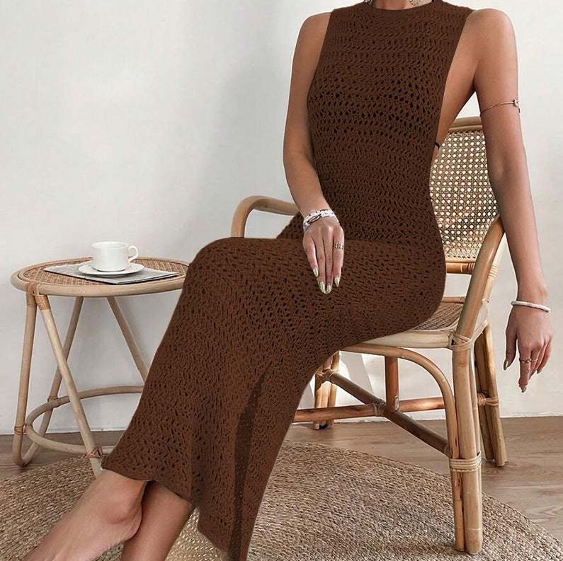 Ladies long crochet dress Mune Fashion